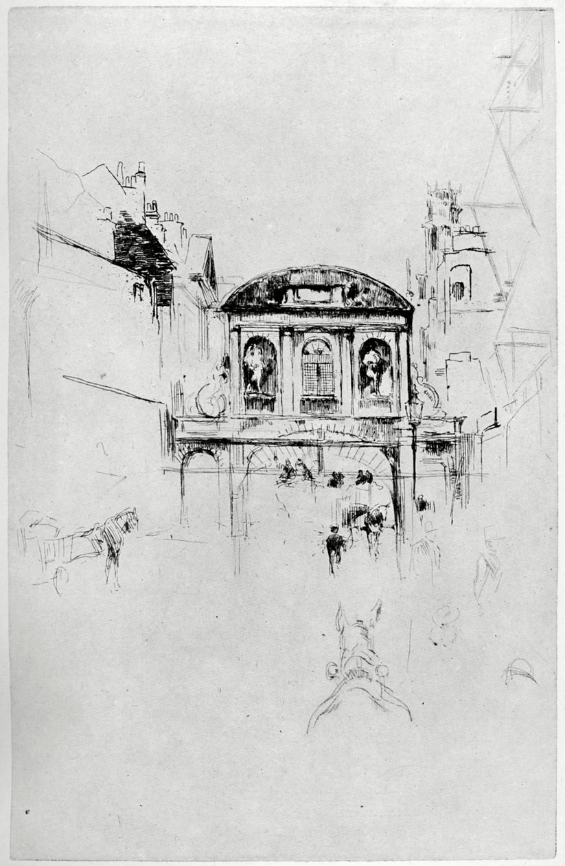 Temple Bar, 19. század, 1904. alkotó: James Abbott McNeill Whistler