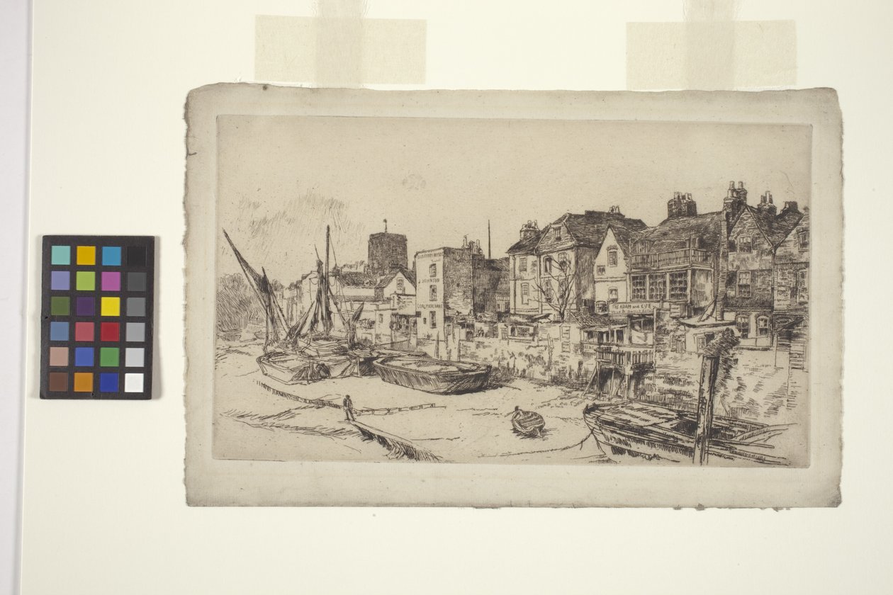 Az "Ádám és Éva", Old Chelsea (rézkarc) alkotó: James Abbott McNeill Whistler