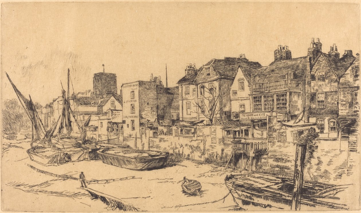 Az „Ádám és Éva”, Old Chelsea, 1878. alkotó: James Abbott McNeill Whistler