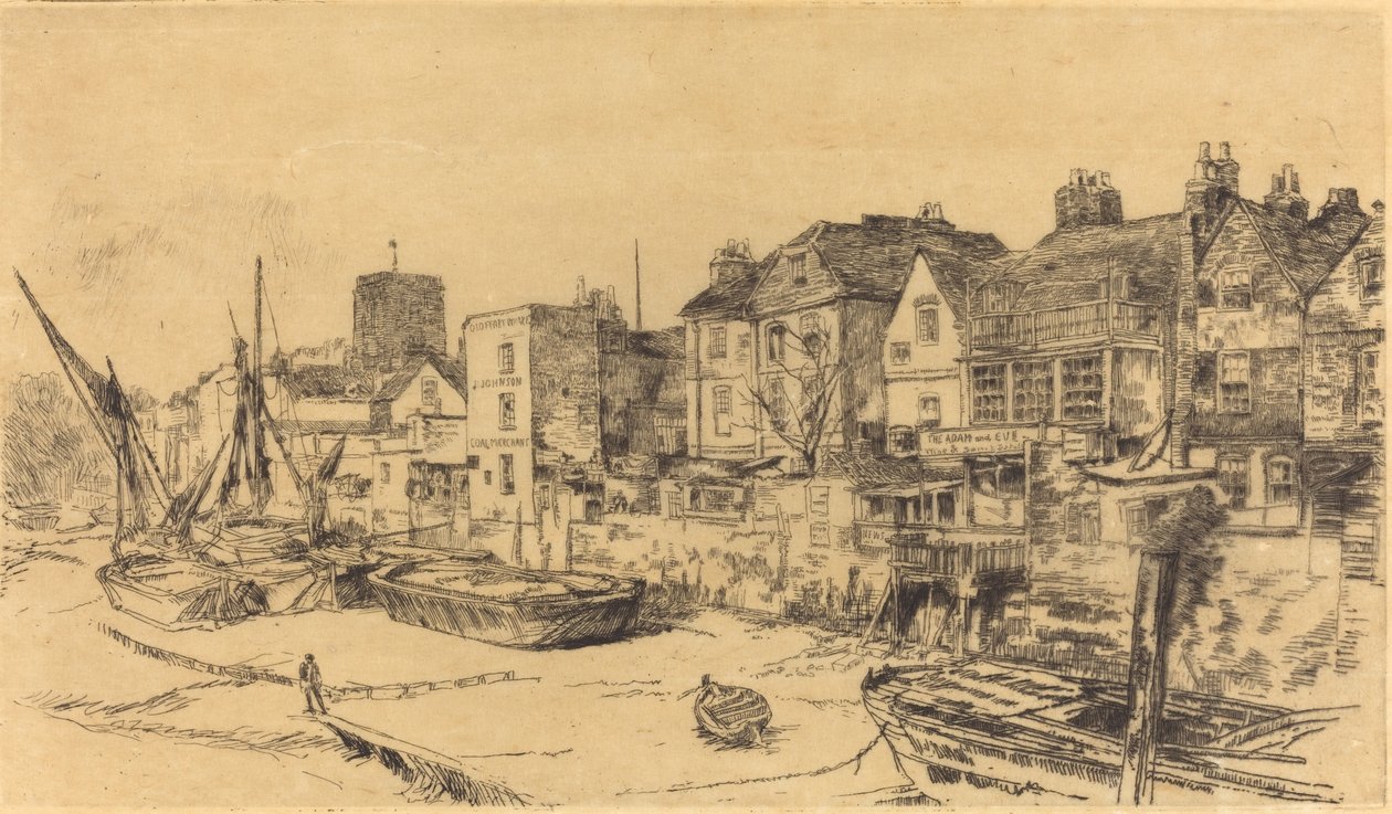 Az „Ádám és Éva”, Old Chelsea, 1878. alkotó: James Abbott McNeill Whistler