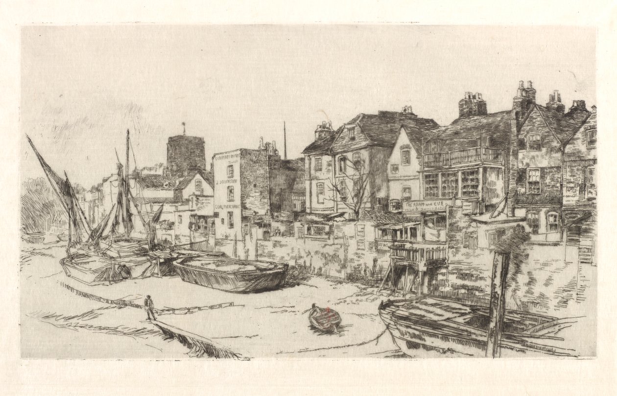 Az „Ádám és Éva”, Old Chelsea, 1879. alkotó: James Abbott McNeill Whistler