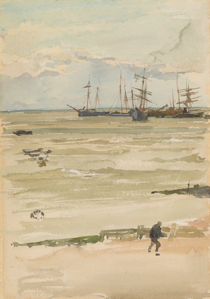 The Anchorage, 1882-1884.  alkotó: James Abbott McNeill Whistler