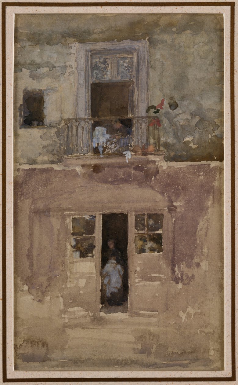 Az erkély, 1888 körül alkotó: James Abbott McNeill Whistler
