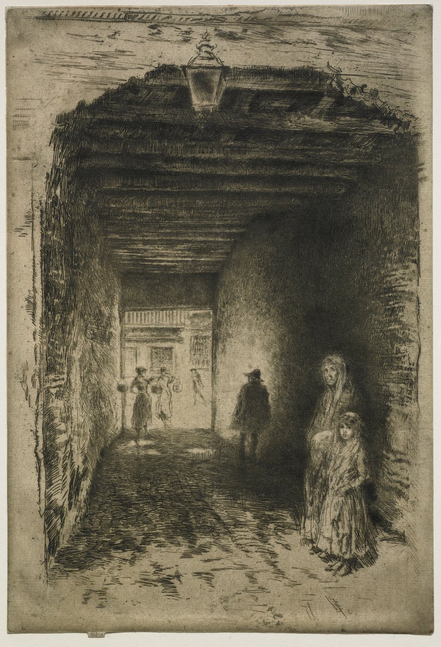 A koldusok, 1880. alkotó: James Abbott McNeill Whistler