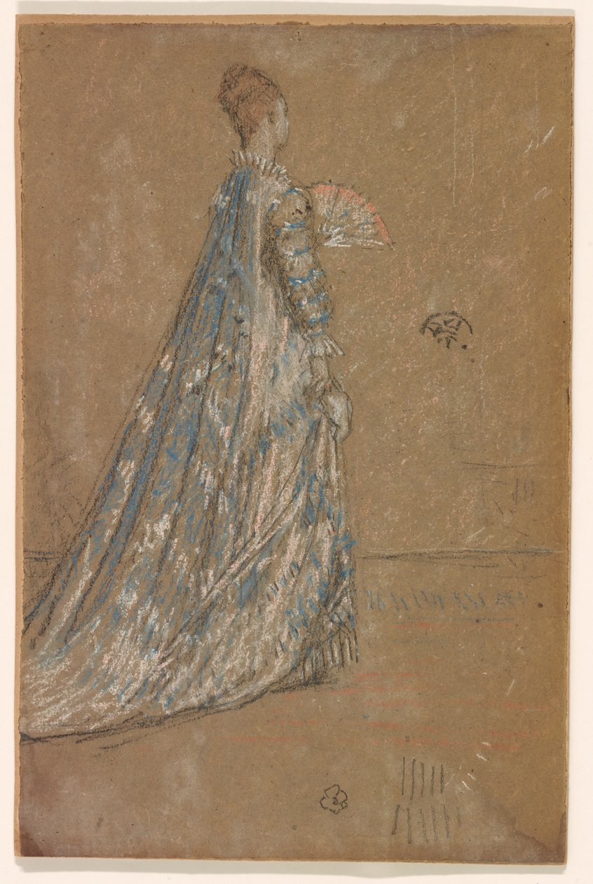 A kék ruha, 1871. alkotó: James Abbott McNeill Whistler