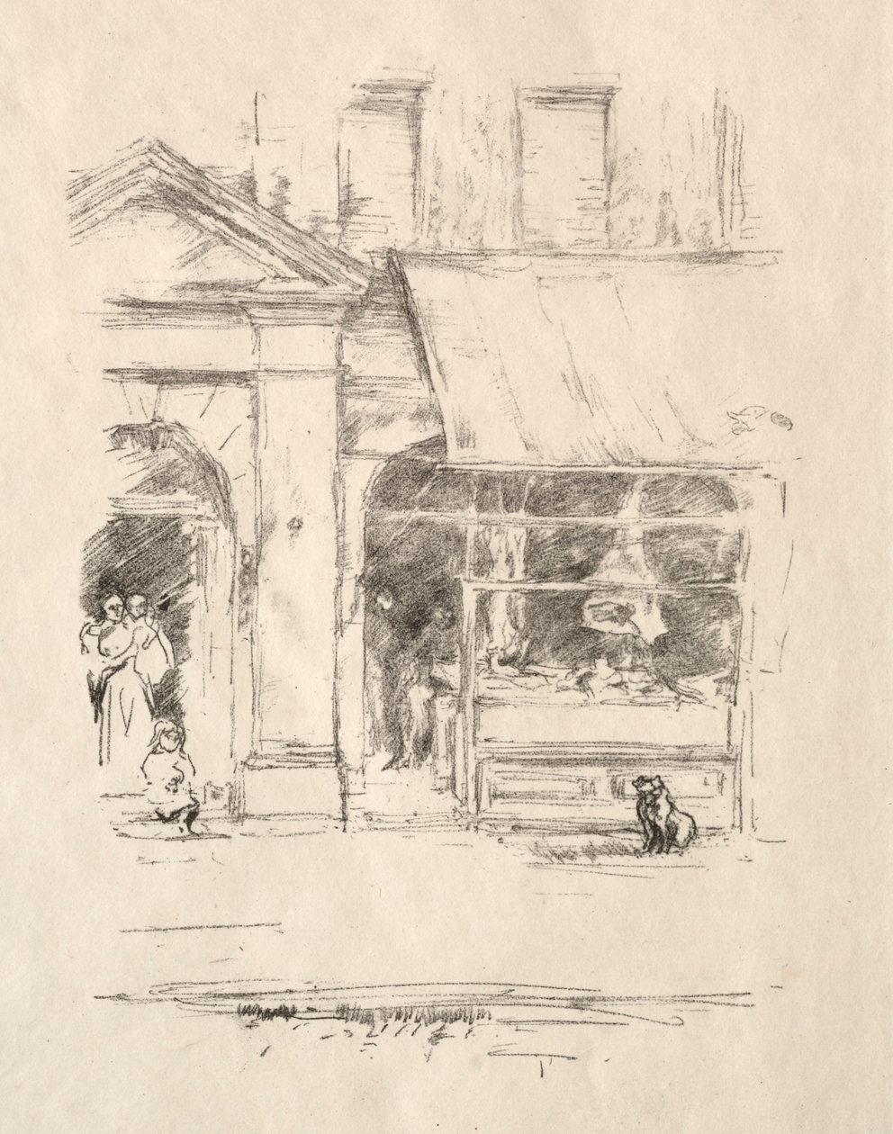 A hentesek kutyája, 1896. alkotó: James Abbott McNeill Whistler