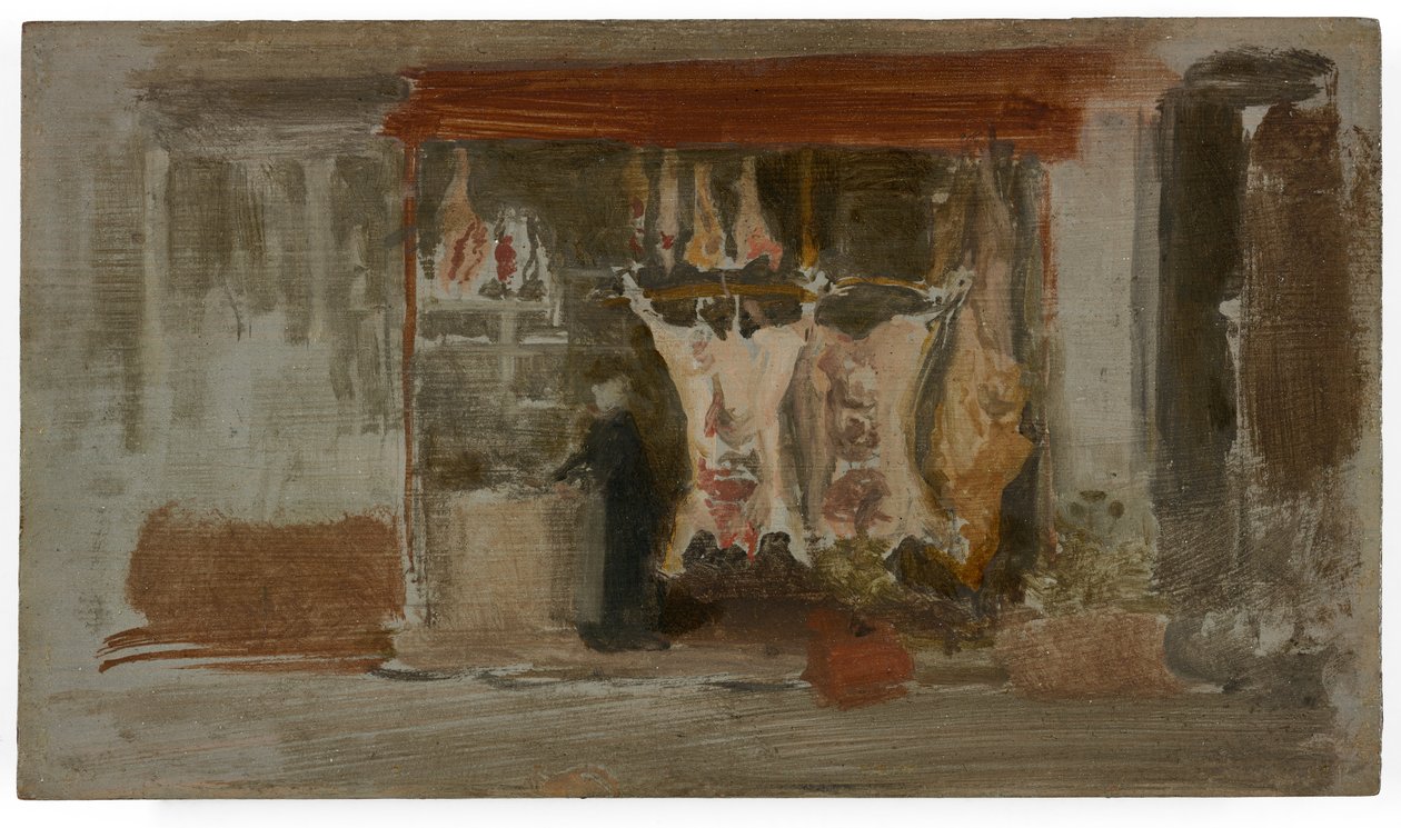 A hentesüzlet, 1888-89 körül (olaj, fapanel) alkotó: James Abbott McNeill Whistler