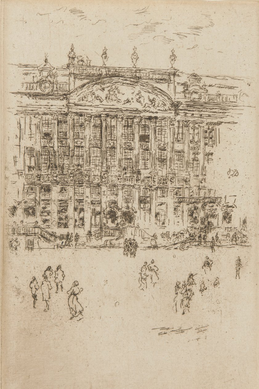 Az Egyház – Brüsszeli Adoráció, 1887. alkotó: James Abbott McNeill Whistler