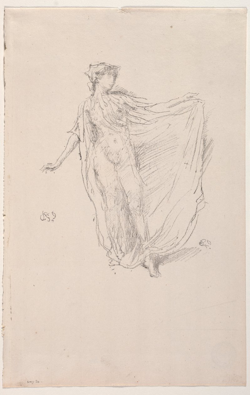 A táncoló lány, 1890. alkotó: James Abbott McNeill Whistler