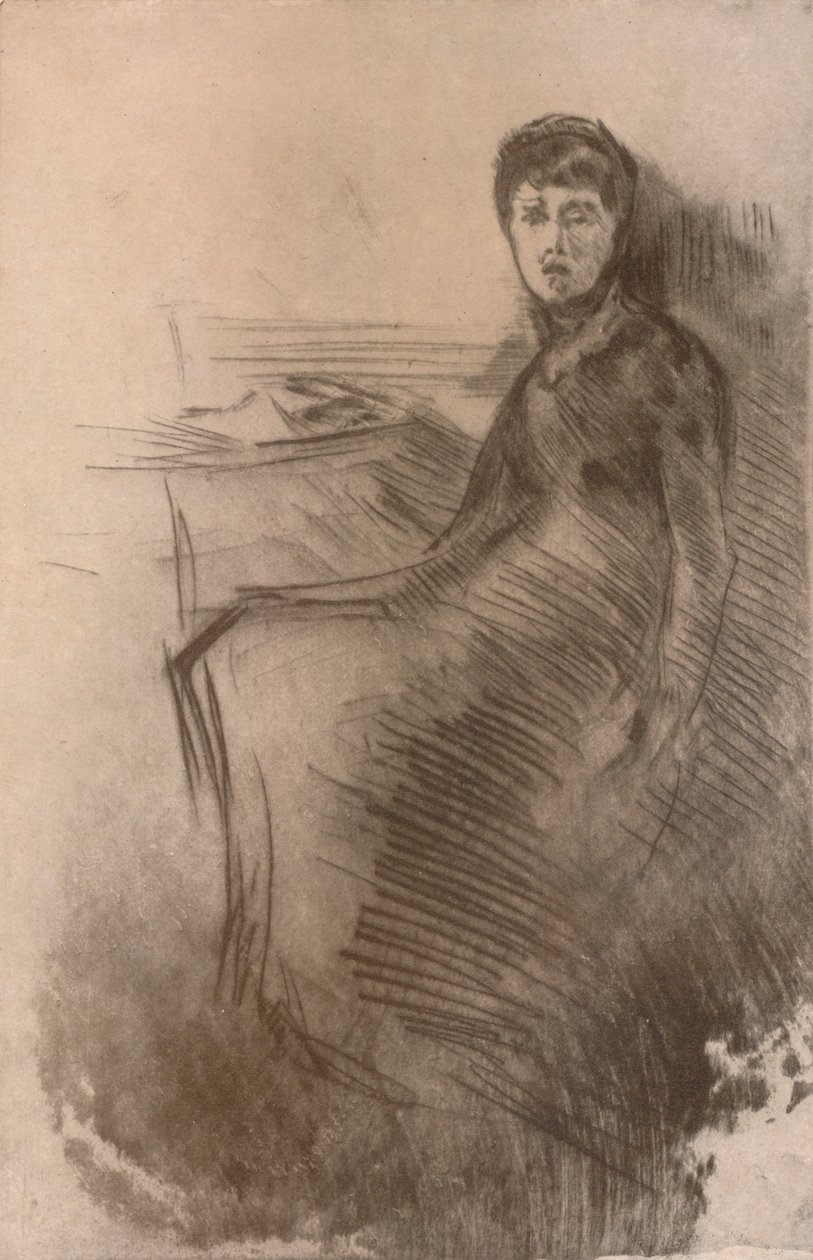 Az íróasztal, c1870, 1904 alkotó: James Abbott McNeill Whistler
