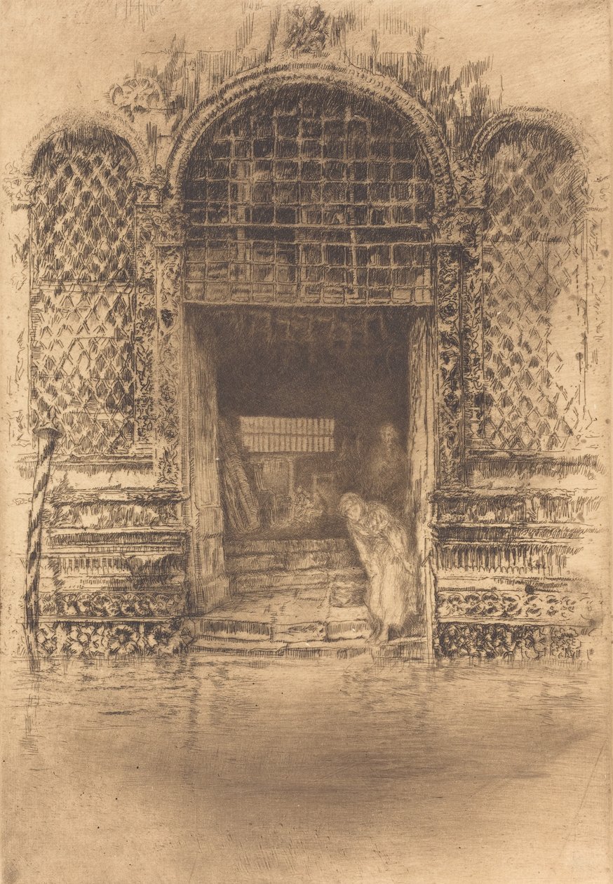 Az ajtó, 1880. alkotó: James Abbott McNeill Whistler