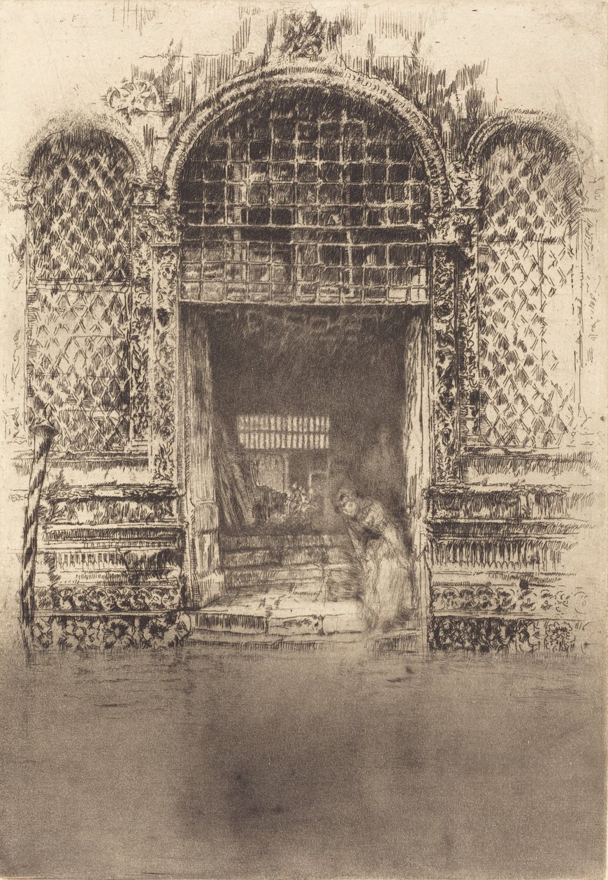 Az ajtó, 1880. alkotó: James Abbott McNeill Whistler