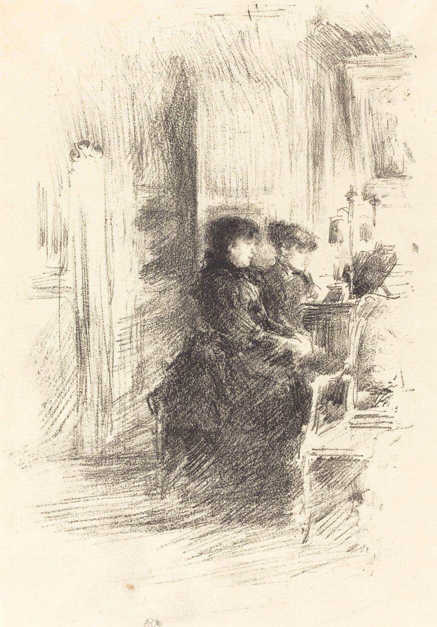 A duett, 1894. alkotó: James Abbott McNeill Whistler