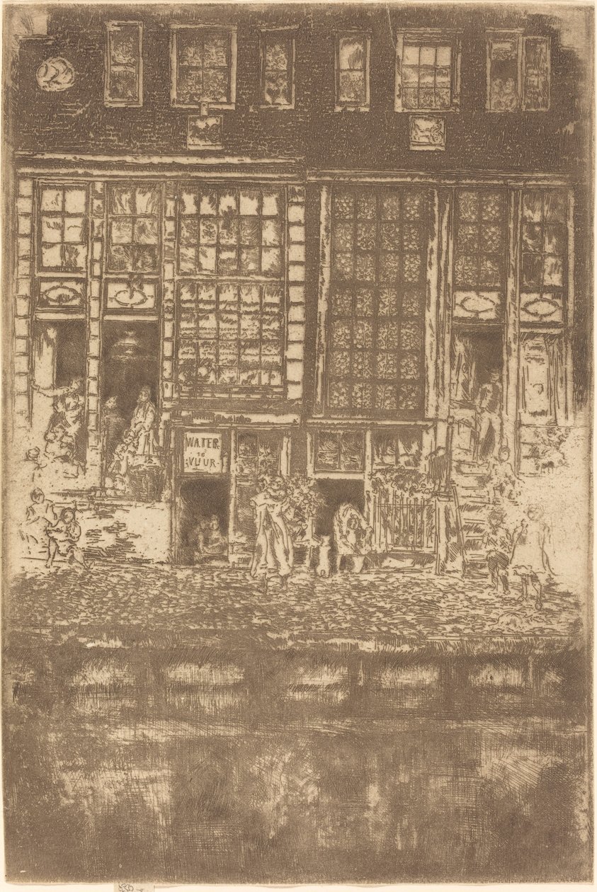 A hímzett függöny, 1889. alkotó: James Abbott McNeill Whistler