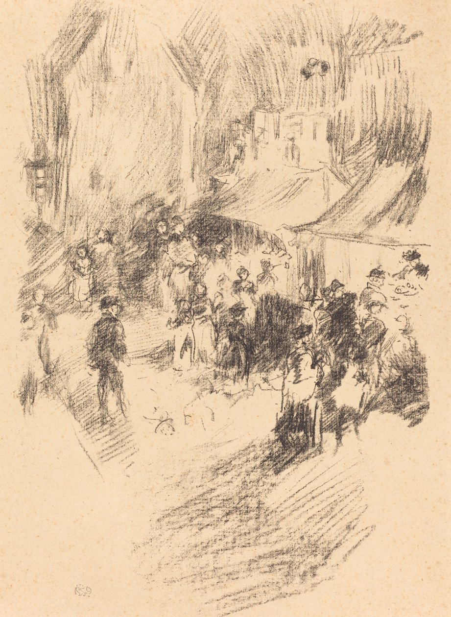 A Vásár, 18951896. alkotó: James Abbott McNeill Whistler