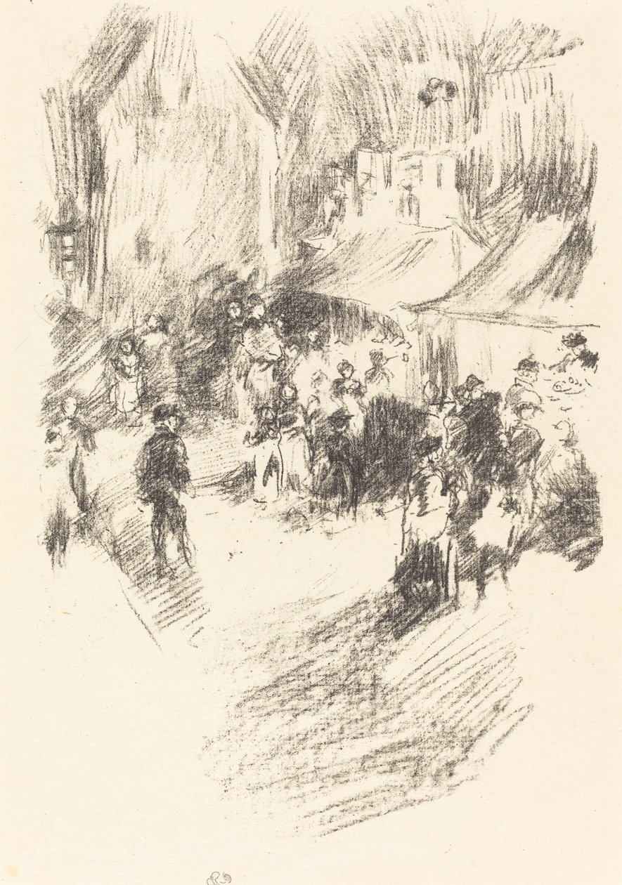 A Vásár, 18951896. alkotó: James Abbott McNeill Whistler