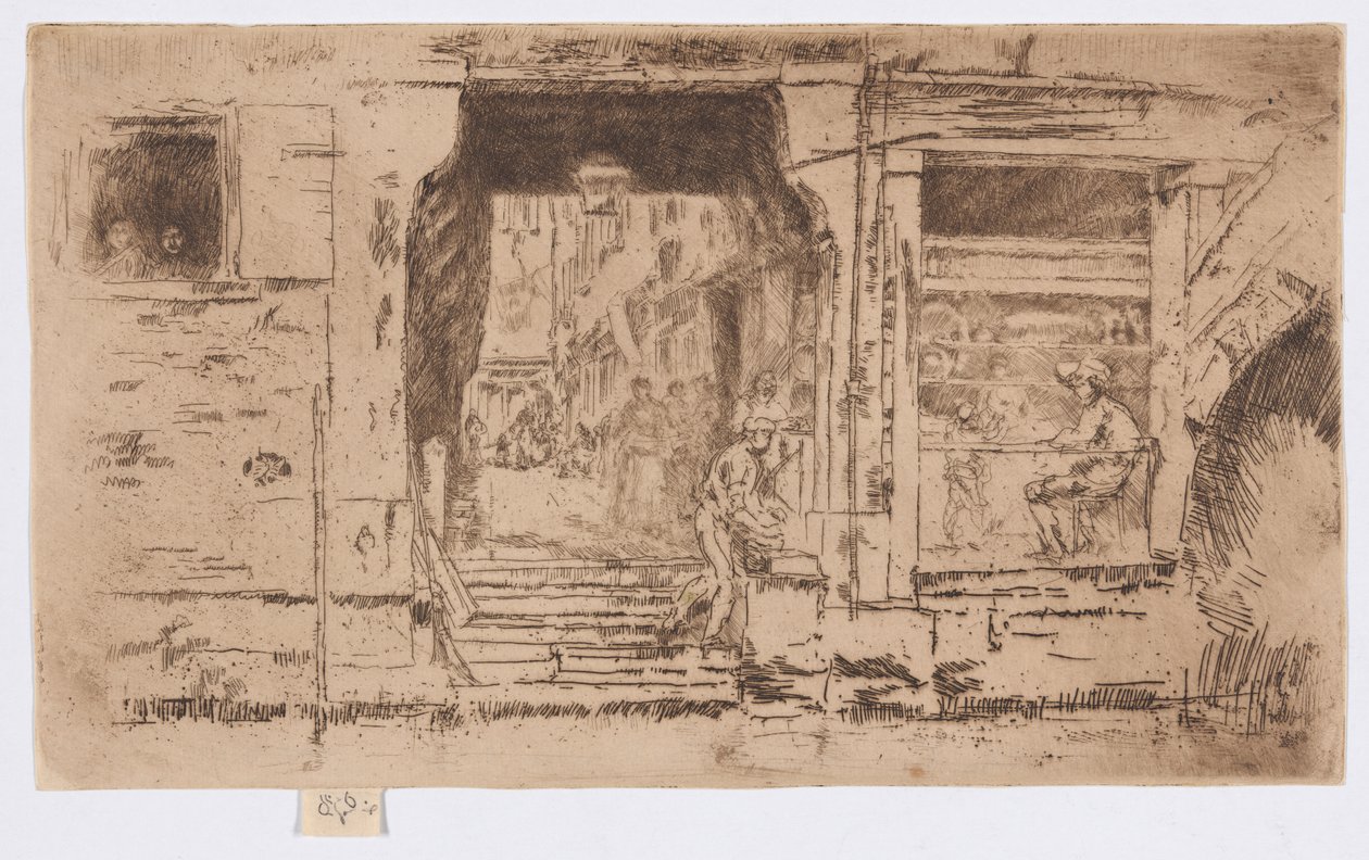 The Fish Shop, Velence alkotó: James Abbott McNeill Whistler