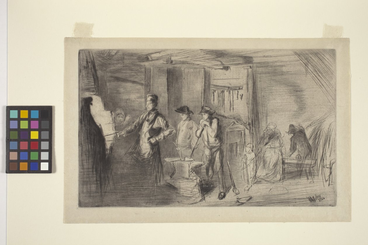 The Forge (szárazhús) alkotó: James Abbott McNeill Whistler