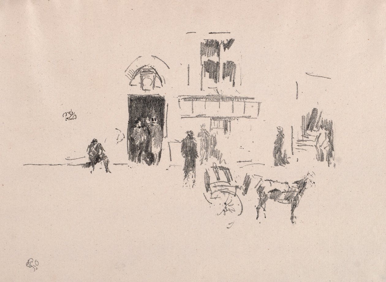 The Gaiety Stage Door, 1879. alkotó: James Abbott McNeill Whistler