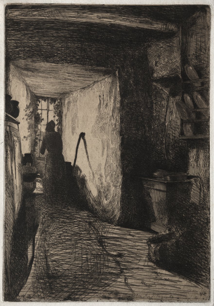 A konyha, 1858 alkotó: James Abbott McNeill Whistler