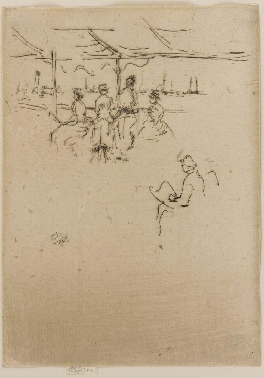 A leszállóhely, Tehenek, 1887. alkotó: James Abbott McNeill Whistler