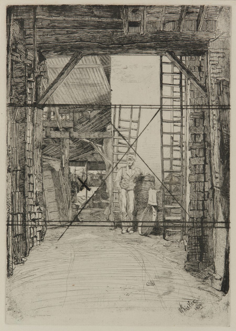 A mészégető, 1859. alkotó: James Abbott McNeill Whistler