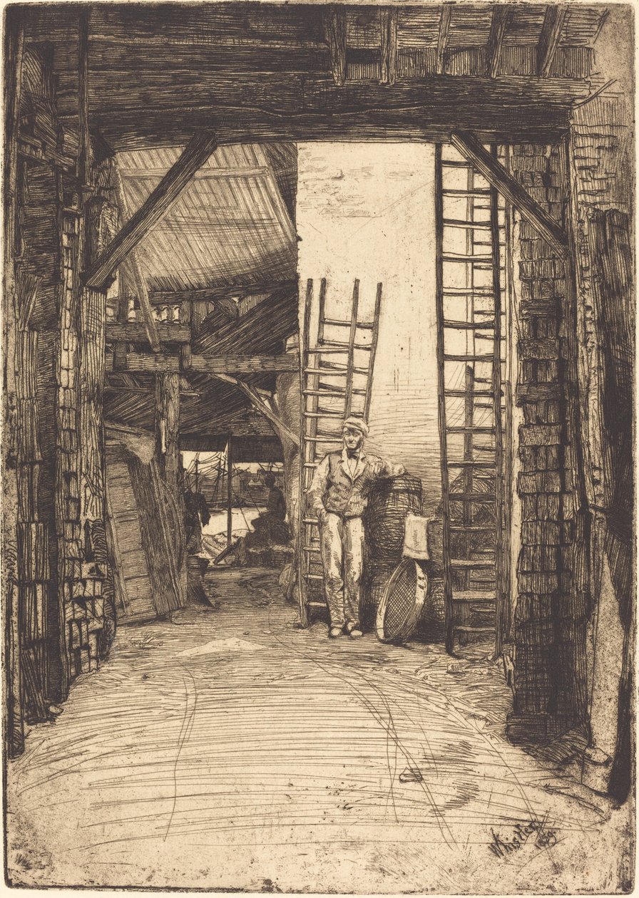 A mészégető, 1859. alkotó: James Abbott McNeill Whistler