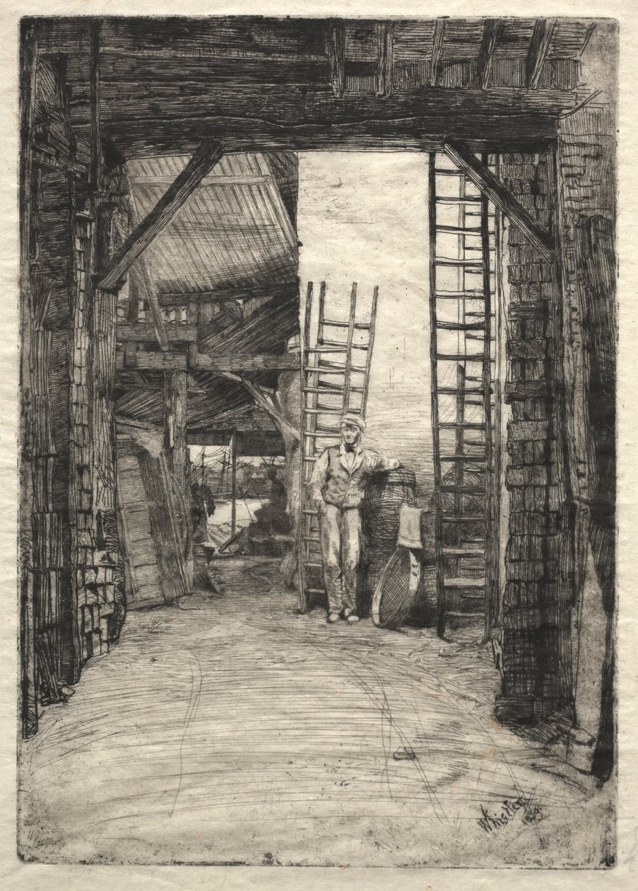 A mészégető, 1859. alkotó: James Abbott McNeill Whistler