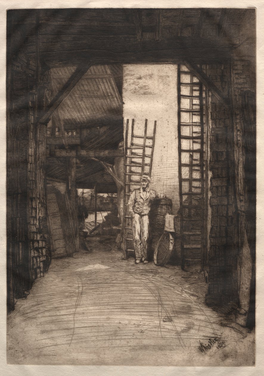 A mészégető, 1859. alkotó: James Abbott McNeill Whistler