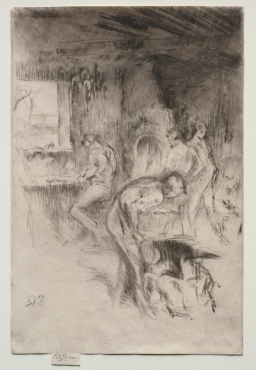 A kis kovácsműhely. alkotó: James Abbott McNeill Whistler