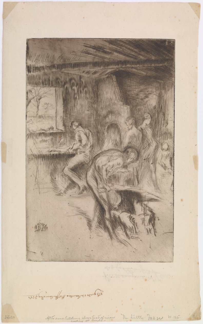 The Little Forge, Liverpool, 1875.  alkotó: James Abbott McNeill Whistler