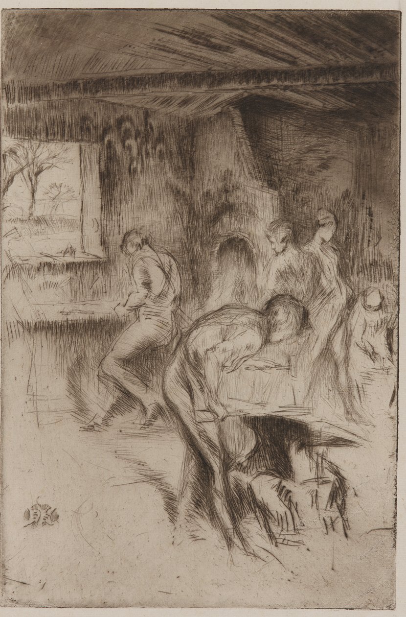 The Little Forge, Liverpool, 1875. alkotó: James Abbott McNeill Whistler