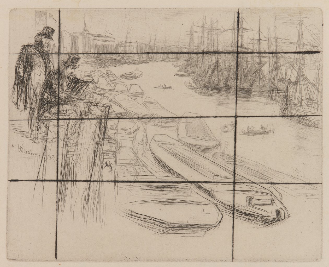 A kis medence, 1861. alkotó: James Abbott McNeill Whistler