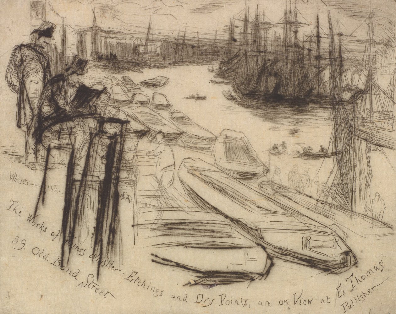 A kis medence, 1861. alkotó: James Abbott McNeill Whistler