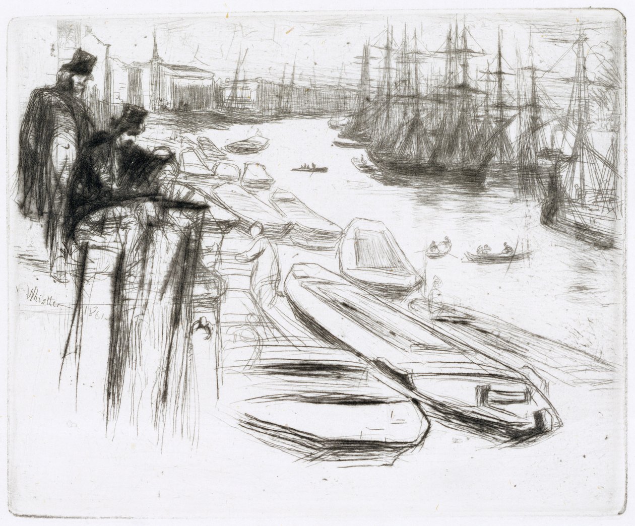 The Little Pool, No.1 (rézkarc) alkotó: James Abbott McNeill Whistler