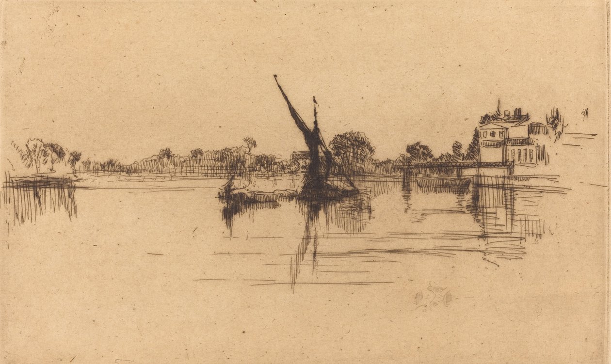 A kis Putney, 1879. II. sz. alkotó: James Abbott McNeill Whistler