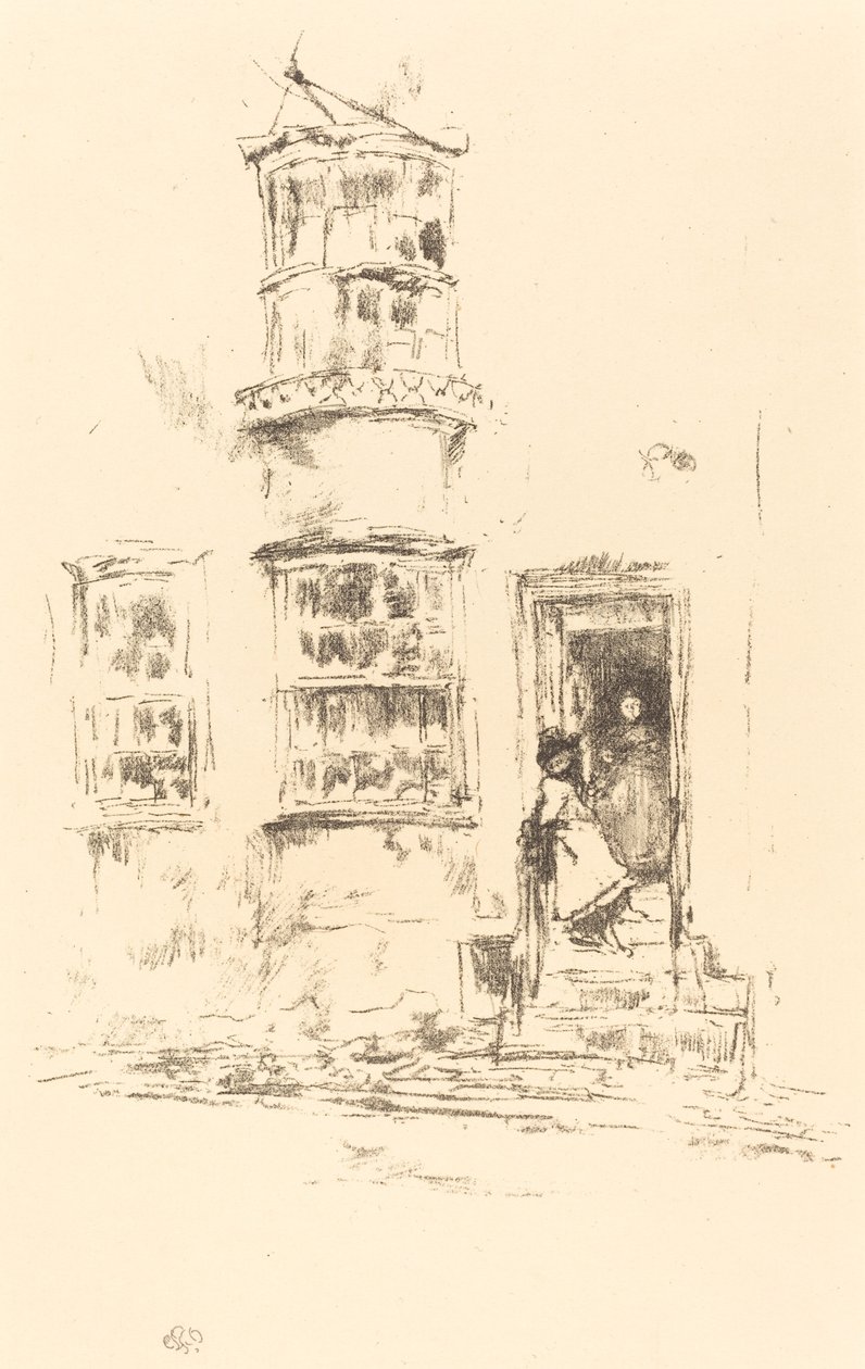 The Little Steps, Lyme Regis, 18951896. alkotó: James Abbott McNeill Whistler
