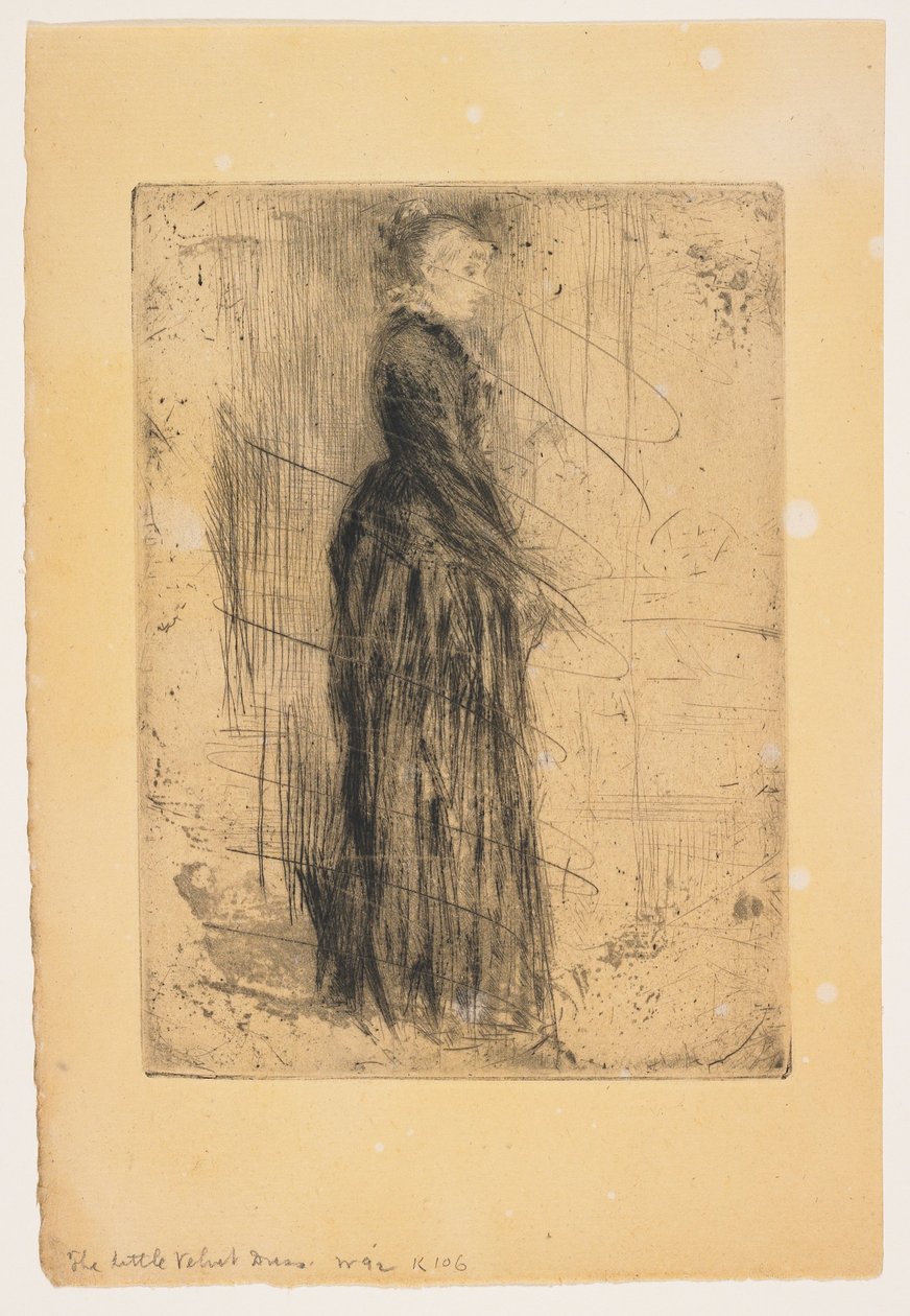 Das kleine Samtkleid alkotó: James Abbott McNeill Whistler