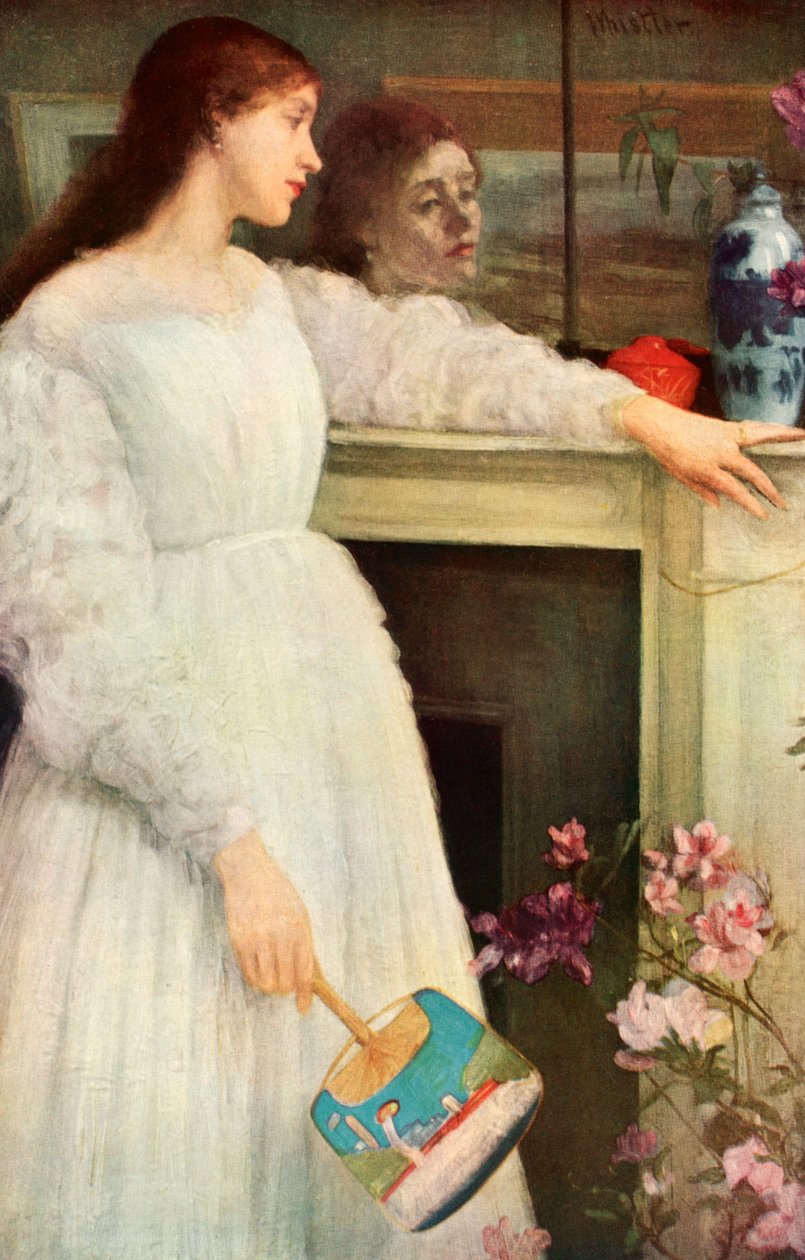 A kis fehér lány, könyvtányér alkotó: James Abbott McNeill Whistler