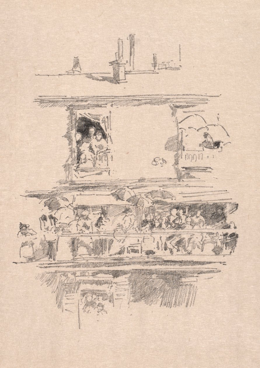 A hosszú erkély, 1894. alkotó: James Abbott McNeill Whistler