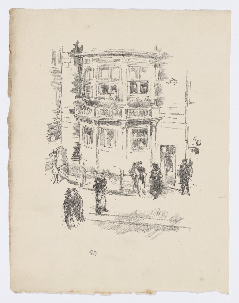Az igazgató ablaka, Gaiety Színház alkotó: James Abbott McNeill Whistler