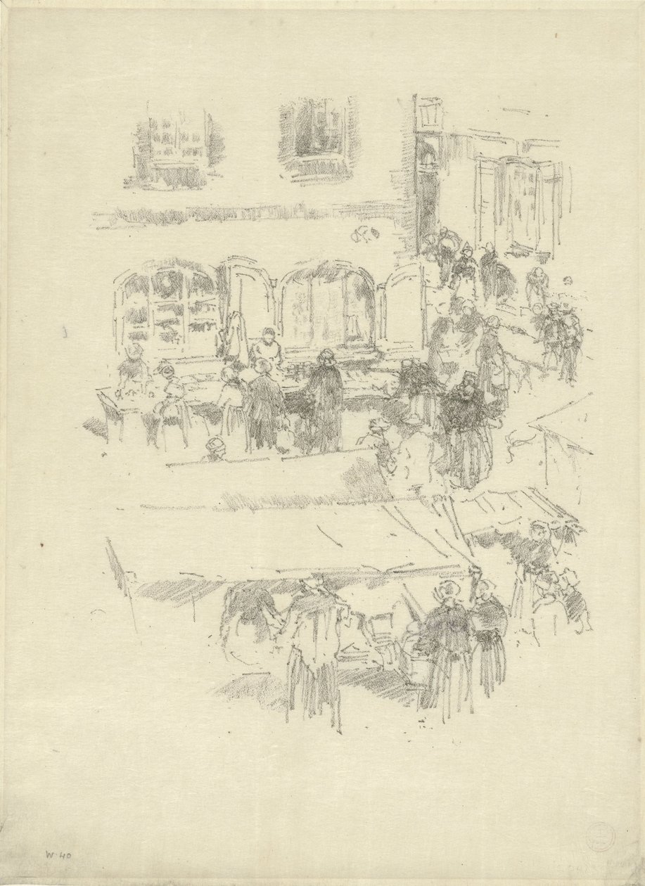 A piactér, Vitré alkotó: James Abbott McNeill Whistler