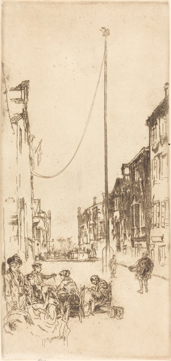 Az árboc, 18791880. alkotó: James Abbott McNeill Whistler