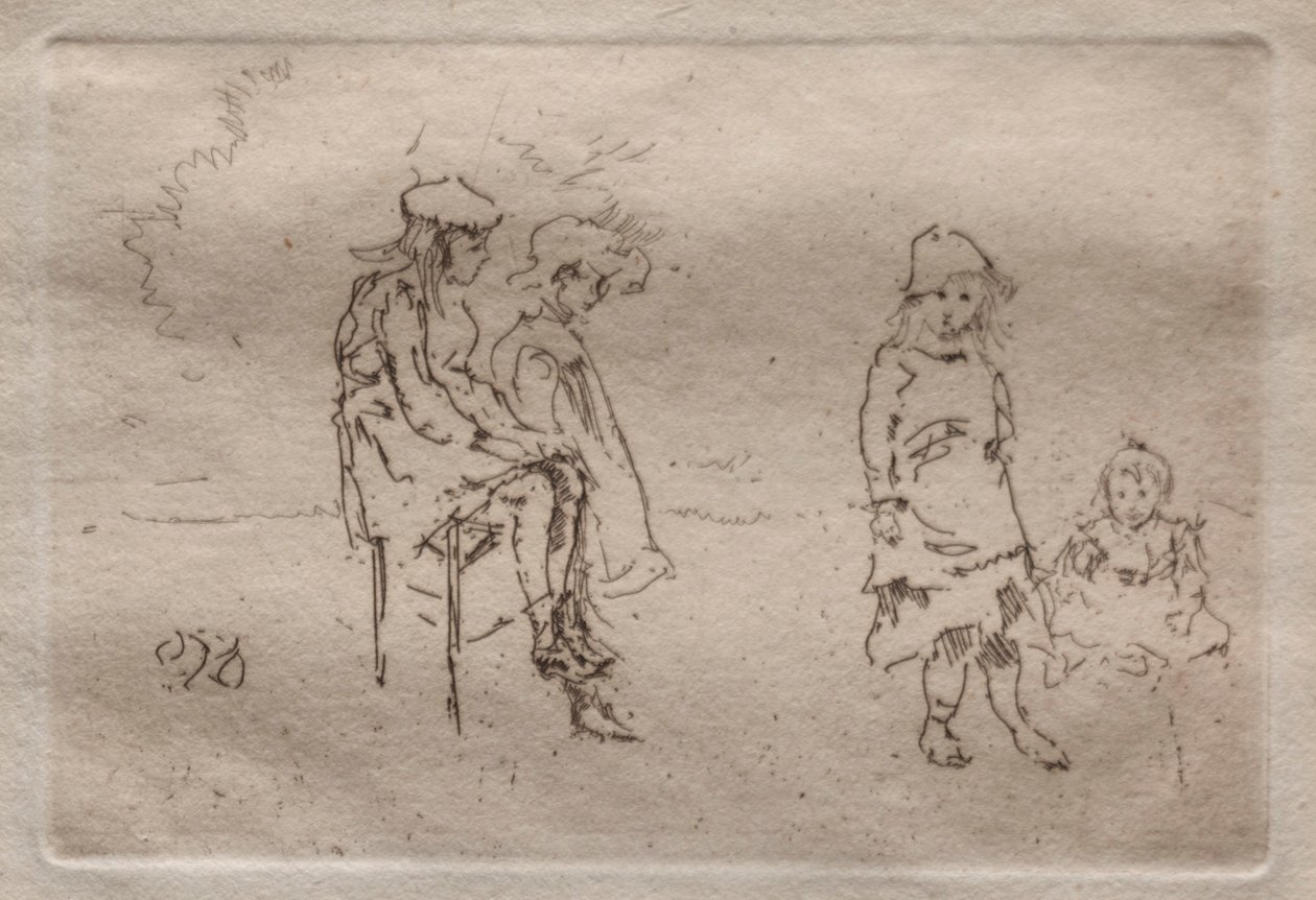 Menpes gyerekek. alkotó: James Abbott McNeill Whistler