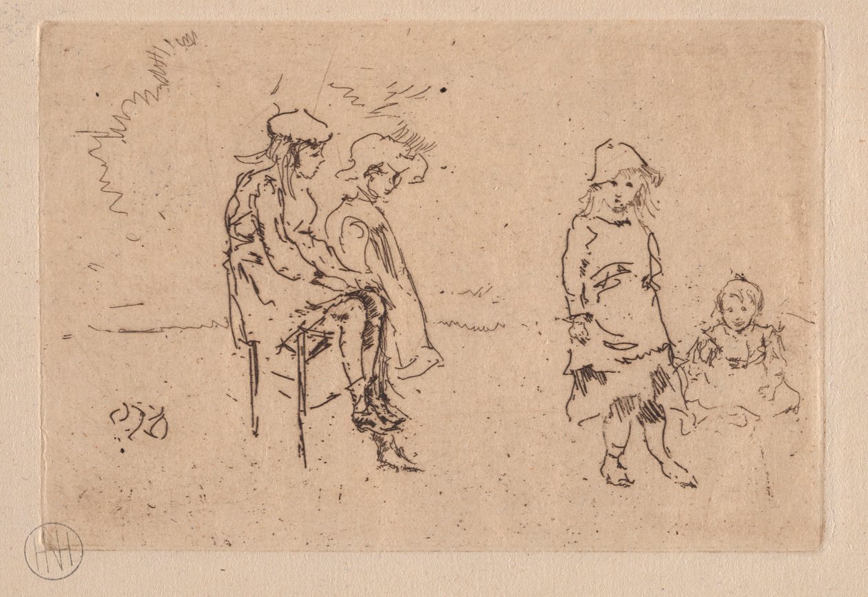 Menpes gyerekek. alkotó: James Abbott McNeill Whistler