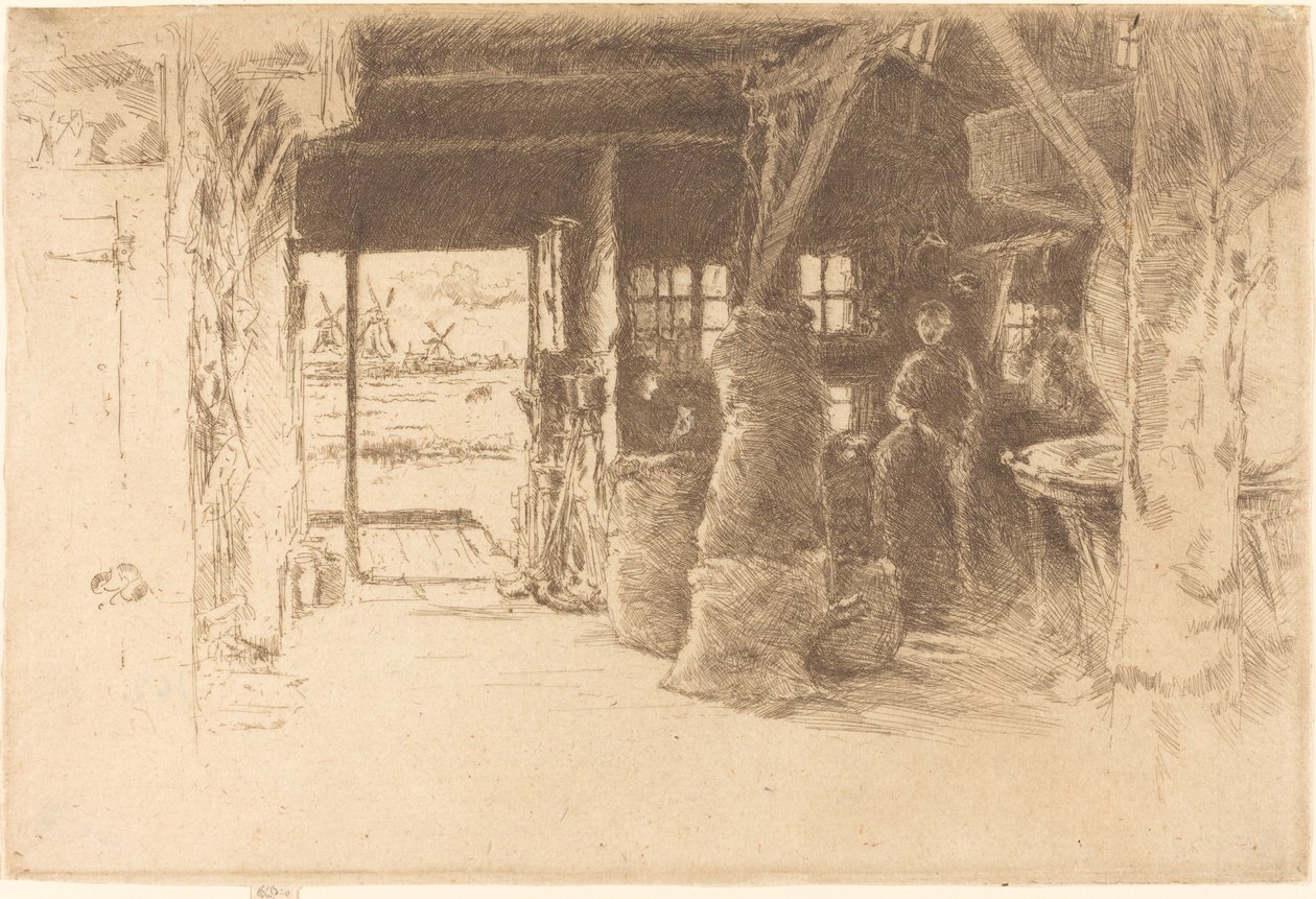 A malom, 1889. alkotó: James Abbott McNeill Whistler