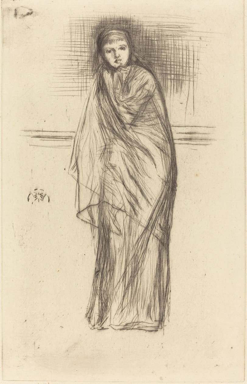Pihenő modell, 1870. alkotó: James Abbott McNeill Whistler
