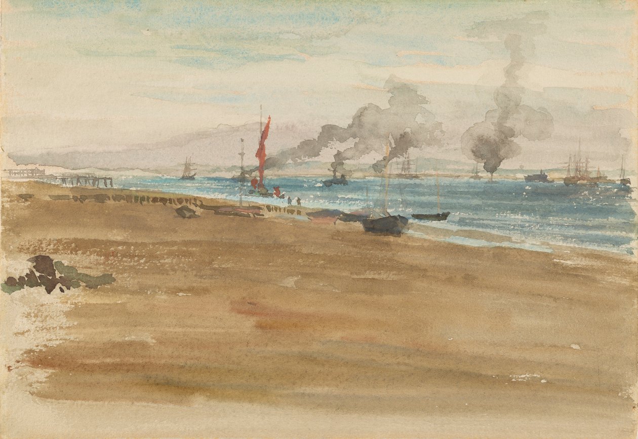 A folyó szája, 1881-1883. alkotó: James Abbott McNeill Whistler