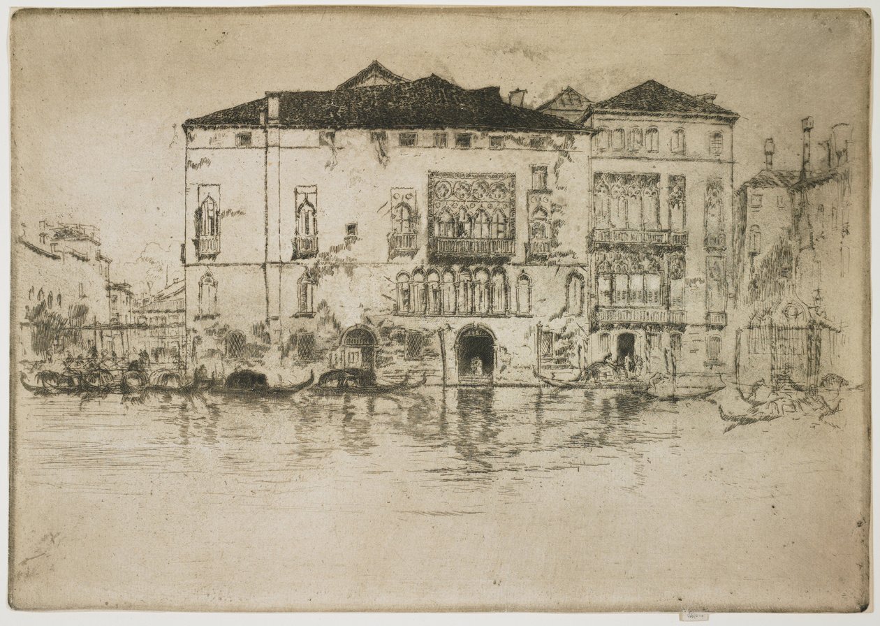 Paloták az első velencei sorozatból alkotó: James Abbott McNeill Whistler