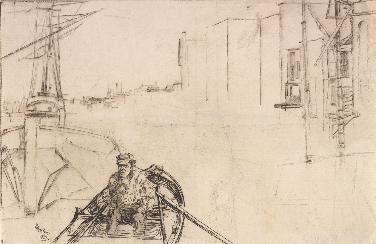 A medence, 1859. alkotó: James Abbott McNeill Whistler